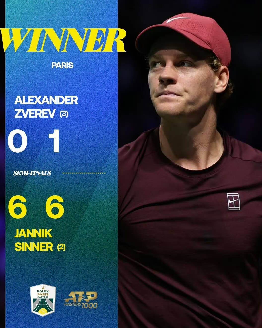 年终总决赛轻取戴维斯杯，兹维列夫扛起全队